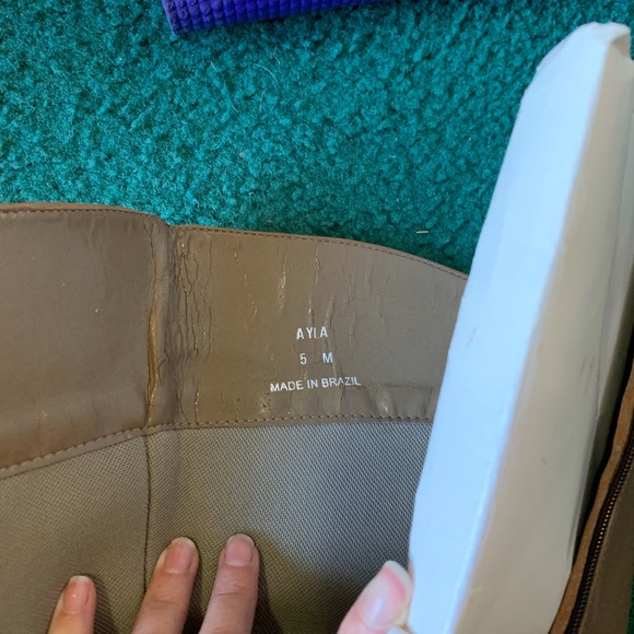 Leather Cowboy boots Sz 5 - Picture 4 of 6